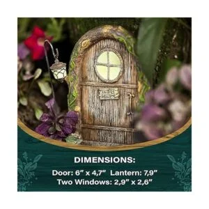 Puerta de hadas y ventanas para árboles decoración de_3