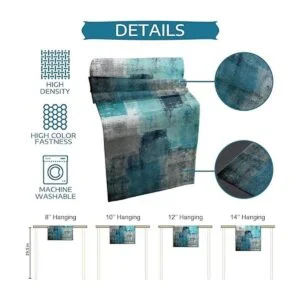 Camino de mesa turquesa camino de mesa verde azulado y_7