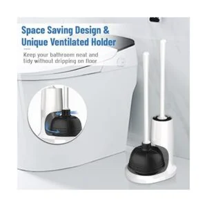 uptronic Desatascador y cepillo de inodoro cepillo de_6