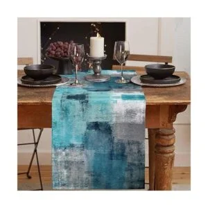 Camino de mesa turquesa camino de mesa verde azulado y_2