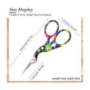 Tijeras de bordado tijeras de cigeña arco iris tijeras_4