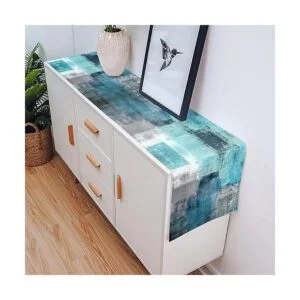 Camino de mesa turquesa camino de mesa verde azulado y_5