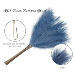 ZIFTY 7 unidades de hierba de la pampa artificial de 38_3