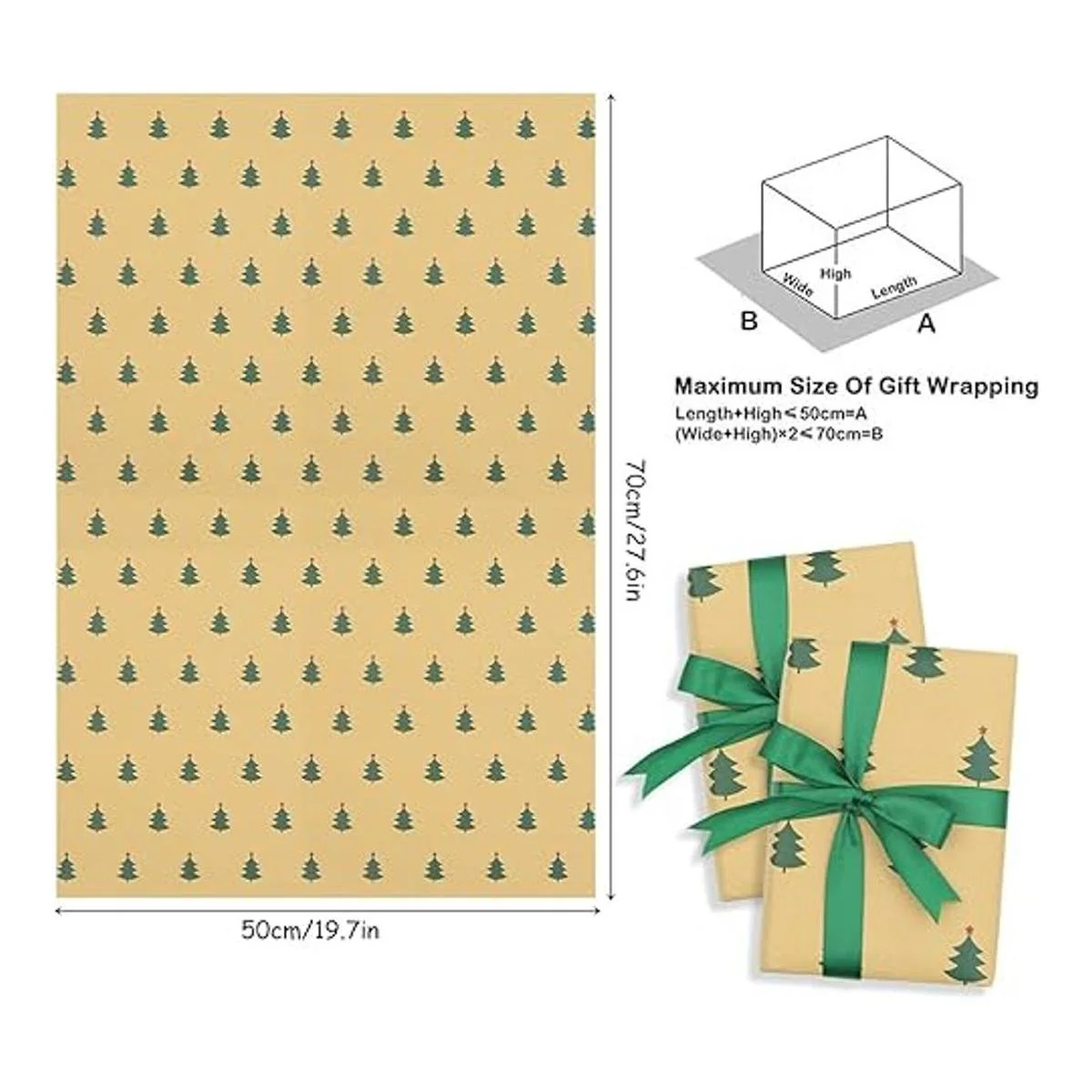 Papel de regalo de Navidad 20 hojas de papel de regalo_2