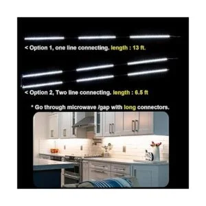 Wobane Luces para debajo del gabinete kit de iluminación_2