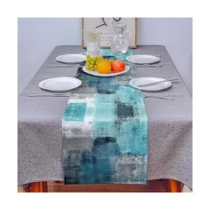Camino de mesa turquesa camino de mesa verde azulado y_4