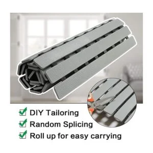 BEMISO Tapete de ducha antideslizante con ventosas y_4