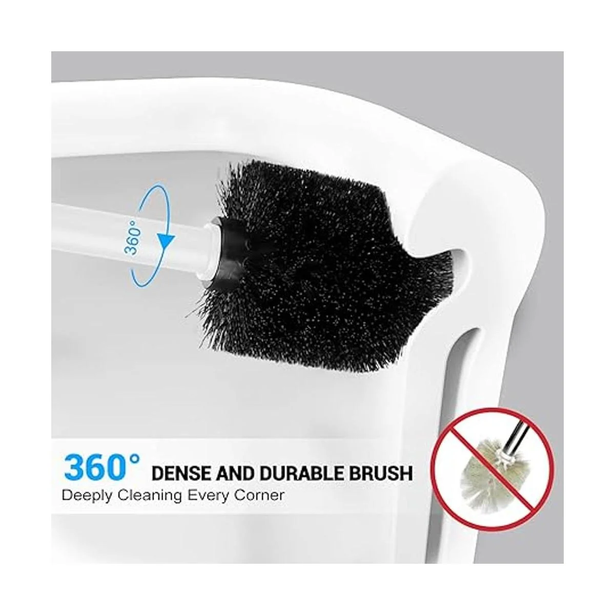 Paquete de 2 cepillos y soporte para inodoro cepillo para_2