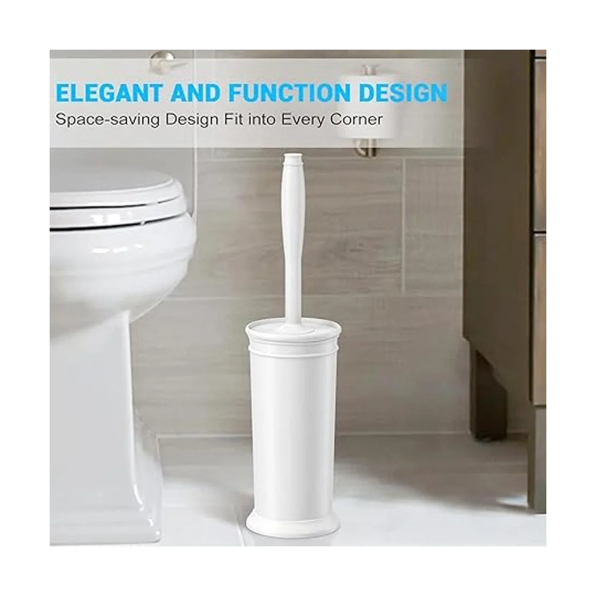 Paquete de 2 cepillos y soporte para inodoro cepillo para_6