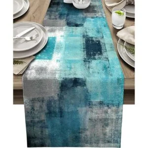 Camino de mesa turquesa camino de mesa verde azulado y_1