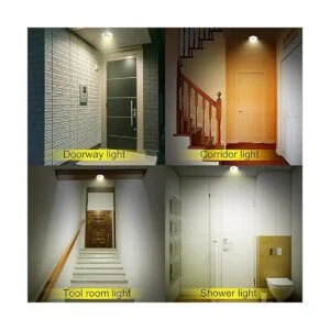 BIGMONAT Lámpara de techo inalámbrica con sensor de_4