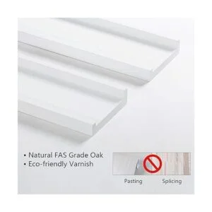 Estante flotante de madera de roble blanco de 12 pulgadas_4