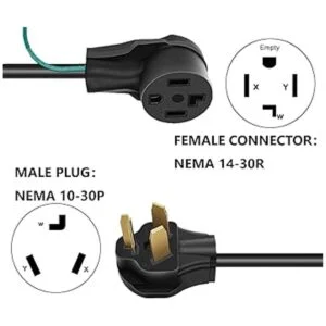 Eversimpleinc Adaptador de enchufe de secadora de 4 puntas_2