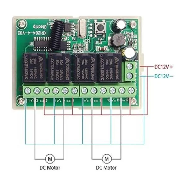 QIACHIP Interruptor RF inalámbrico de 433 Mhz de largo_5