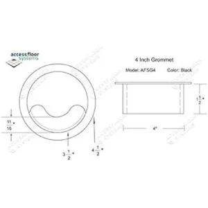 Ojal de suelo resistente con cubierta de 4 pulgadas Ojal_4