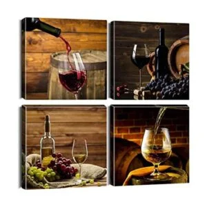 Artscope 4 impresiones en lienzo para pared pintura_1