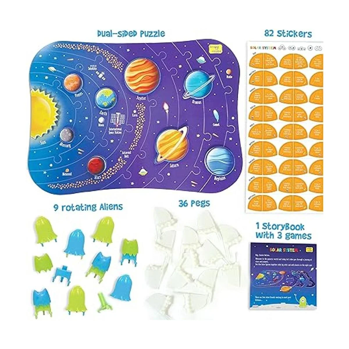Mapology Solar System Puzzle Ayuda para aprender y_3