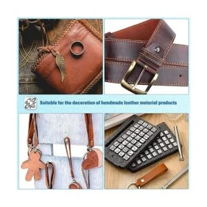 70 piezas de herramientas de estampado de cuero incluyen_6