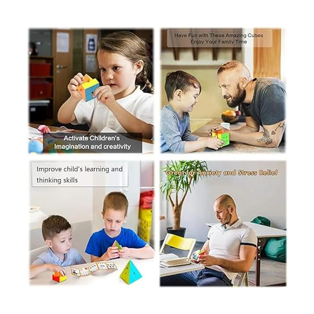 Roxenda Juego de cubos de velocidad paquete de cubo de_6