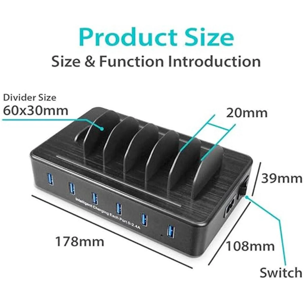 Estación de carga rápida para múltiples dispositivos 6_4