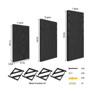 YGEOMER Estantes flotantes juego de 4 repisas de_3