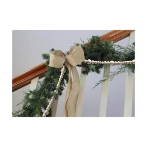 2 guirnaldas de cuentas de madera de Navidad de 86_4