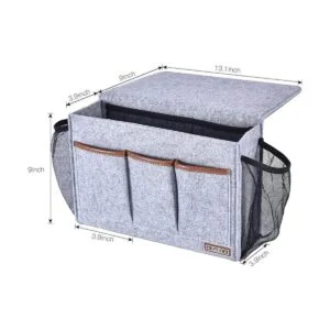 Zafit Organizador de noche de 8 bolsillos organizador de_3