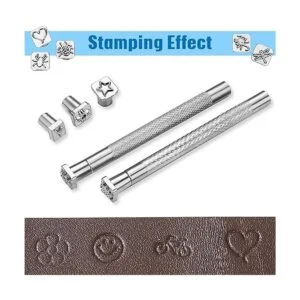 70 piezas de herramientas de estampado de cuero incluyen_2