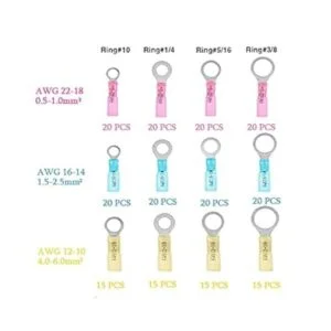 Domecka 220 conectores de anillo termocontraíble de grado_2