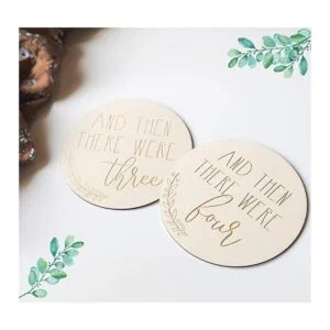 ilauke Círculos de madera para manualidades 4 piezas de_7