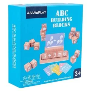 Cubos de madera 31 bloques de construcción de madera ABC_6