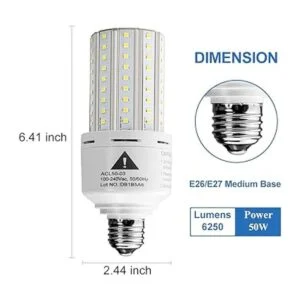 Paquete de 2 bombillas LED equivalentes a 400 W 6250_2
