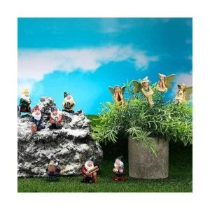 13 piezas de decoración de gnomo de hadas en miniatura_7