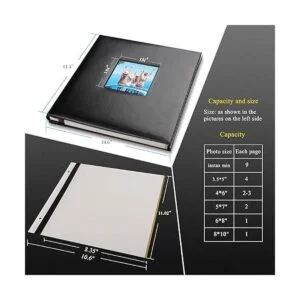 lbum de fotos autoadhesivo cubierta de cuero_5