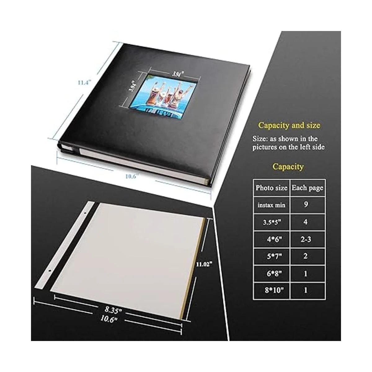 lbum de fotos autoadhesivo cubierta de cuero_5