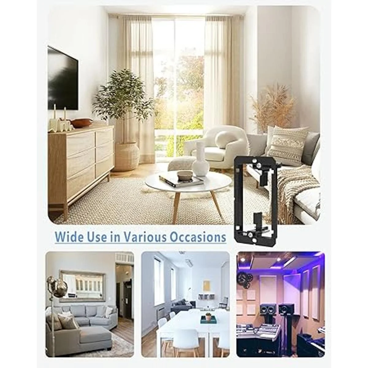 ANONION Paquete de 22 placas de pared de yeso multiusos de_5