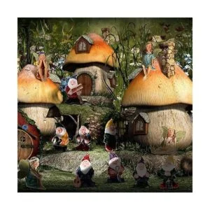 13 piezas de decoración de gnomo de hadas en miniatura_6