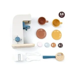 PairPear Juguetes de madera para niños cafetera de_2