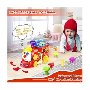 Juguetes para bebés de 12 a 18 meses de tren musical para_3