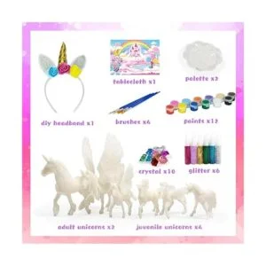 Kit de arte y manualidades de unicornio para pintar tú_5