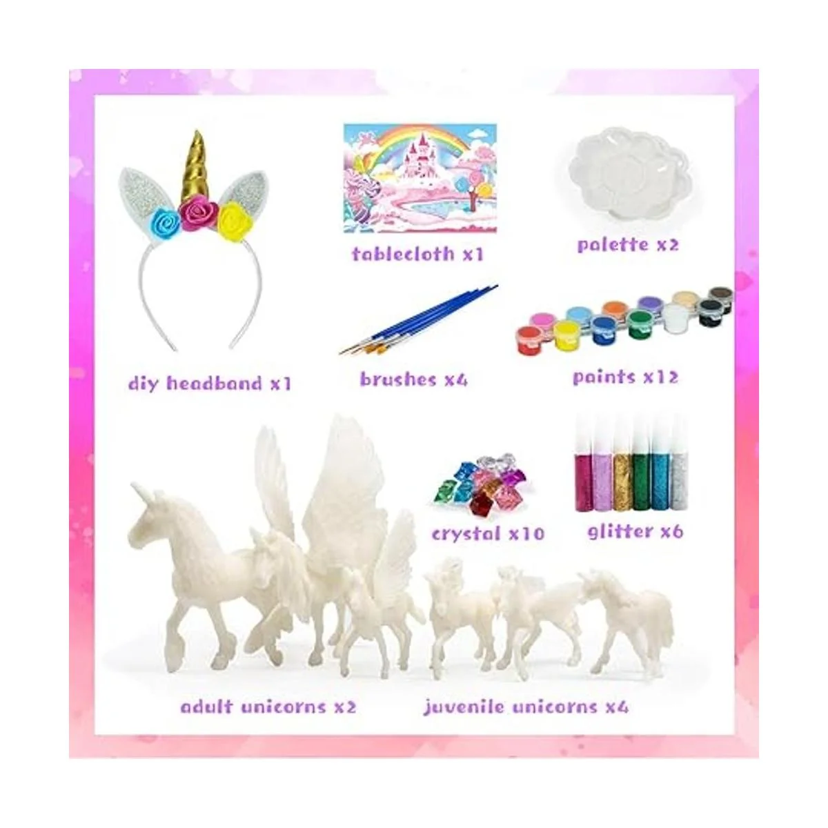 Kit de arte y manualidades de unicornio para pintar tú_5