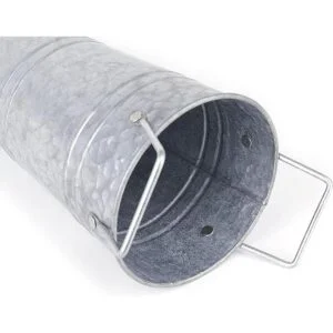 ZOOFOX Juego de 4 jarrones de metal galvanizado cubo_3