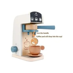 PairPear Juguetes de madera para niños cafetera de_3