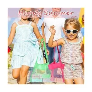 Paquete de 15 bolsas de malla para playa para niños_2