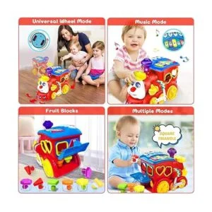 Juguetes para bebés de 12 a 18 meses de tren musical para_4