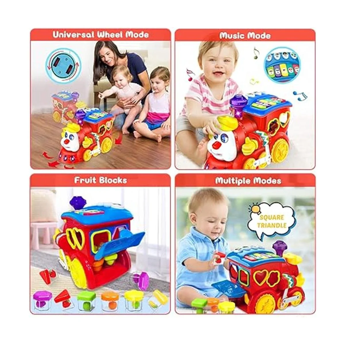 Juguetes para bebés de 12 a 18 meses de tren musical para_4