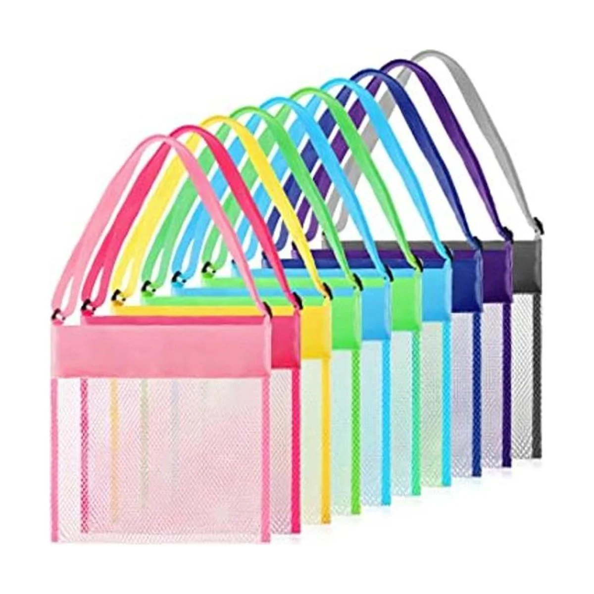 Paquete de 15 bolsas de malla para playa para niños_1