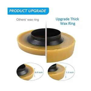 Paquete de 2 anillos de cera de inodoro extra gruesos kit_3