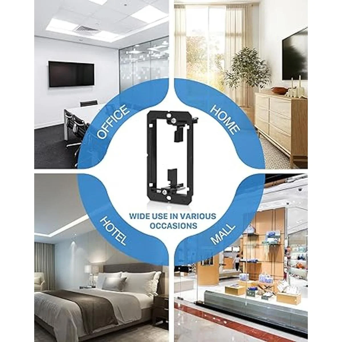 ANONION Paquete de 22 placas de pared de yeso multiusos de_4