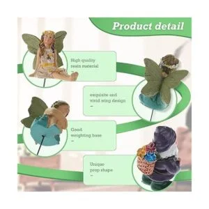 13 piezas de decoración de gnomo de hadas en miniatura_5